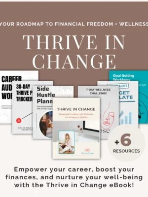 Thrive in Change eBook cover for midlife women